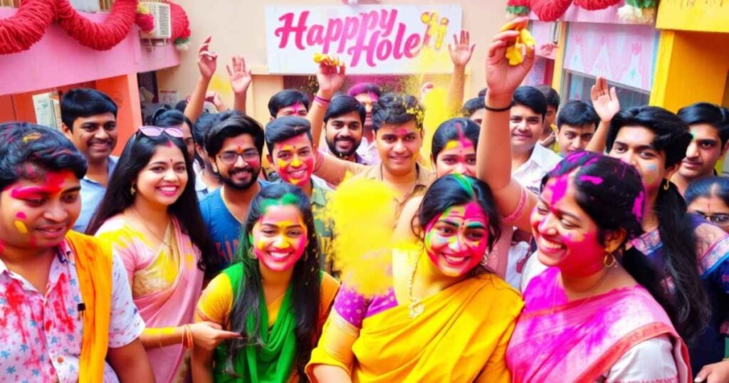 Vibrant Happy Holi Images with Wishes and Quotes