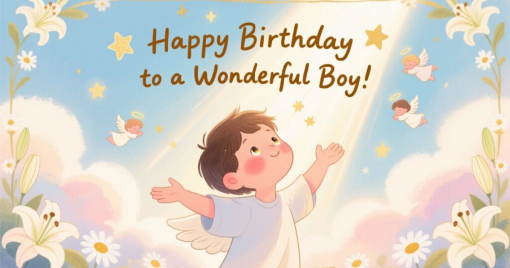 Innocent and Pure Blessing Birthday Wishes for Kid Boy