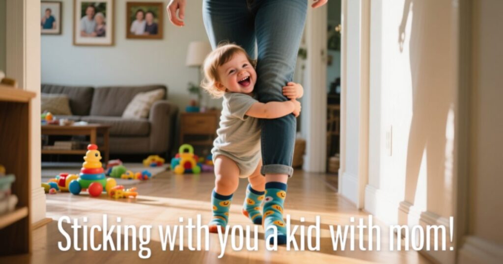 Jokes About Sticking with You Like a Kid with Mom