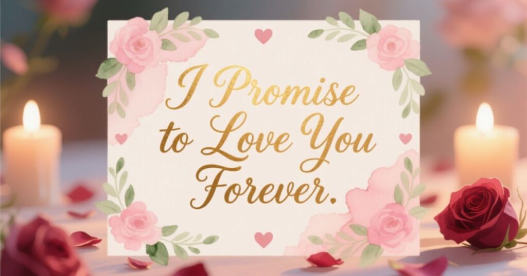 Short I Promise to Love You Forever Quotes