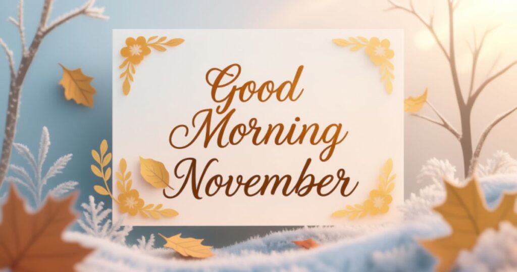 Short Messages Good Morning November